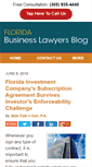 Mobile Screenshot of floridabusinesslawyersblog.com